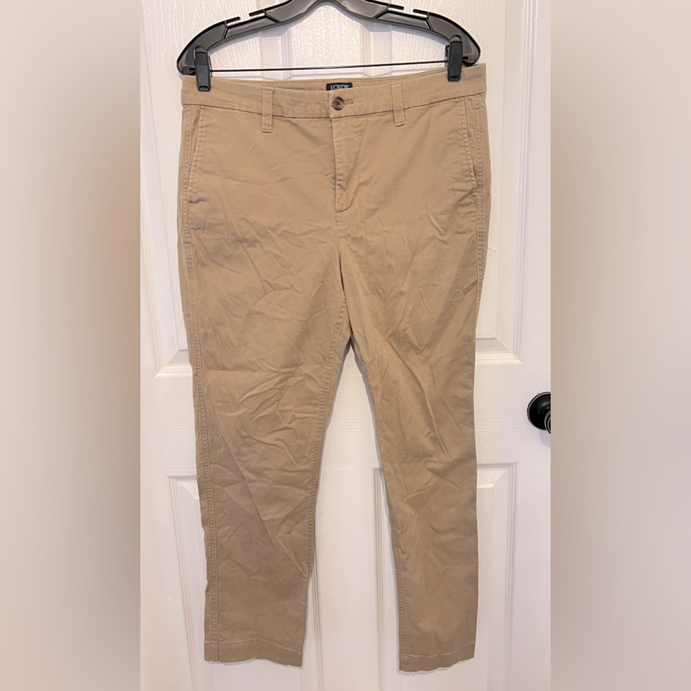 J. Crew Beige Skinny Chino Pants